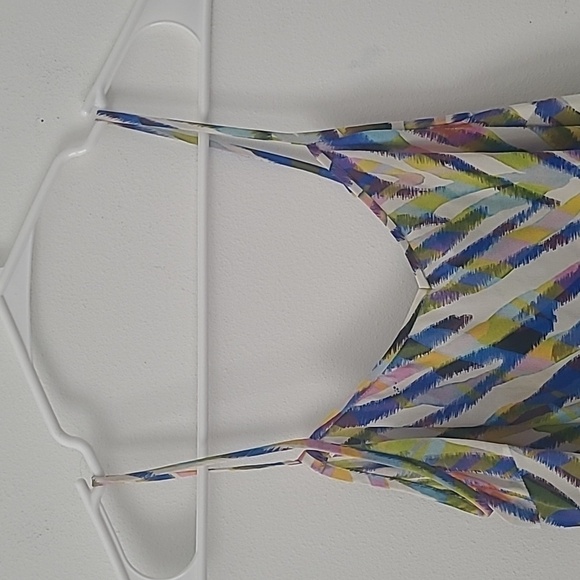 Tina Turk Adrienne Multicolor Silk Top Sleeveless Size Small - Picture 3 of 10